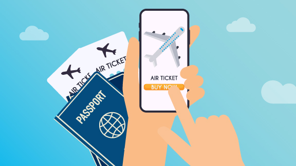 Airline distribution blog post thumbnail image with passport, airplane tickets and a mobile device