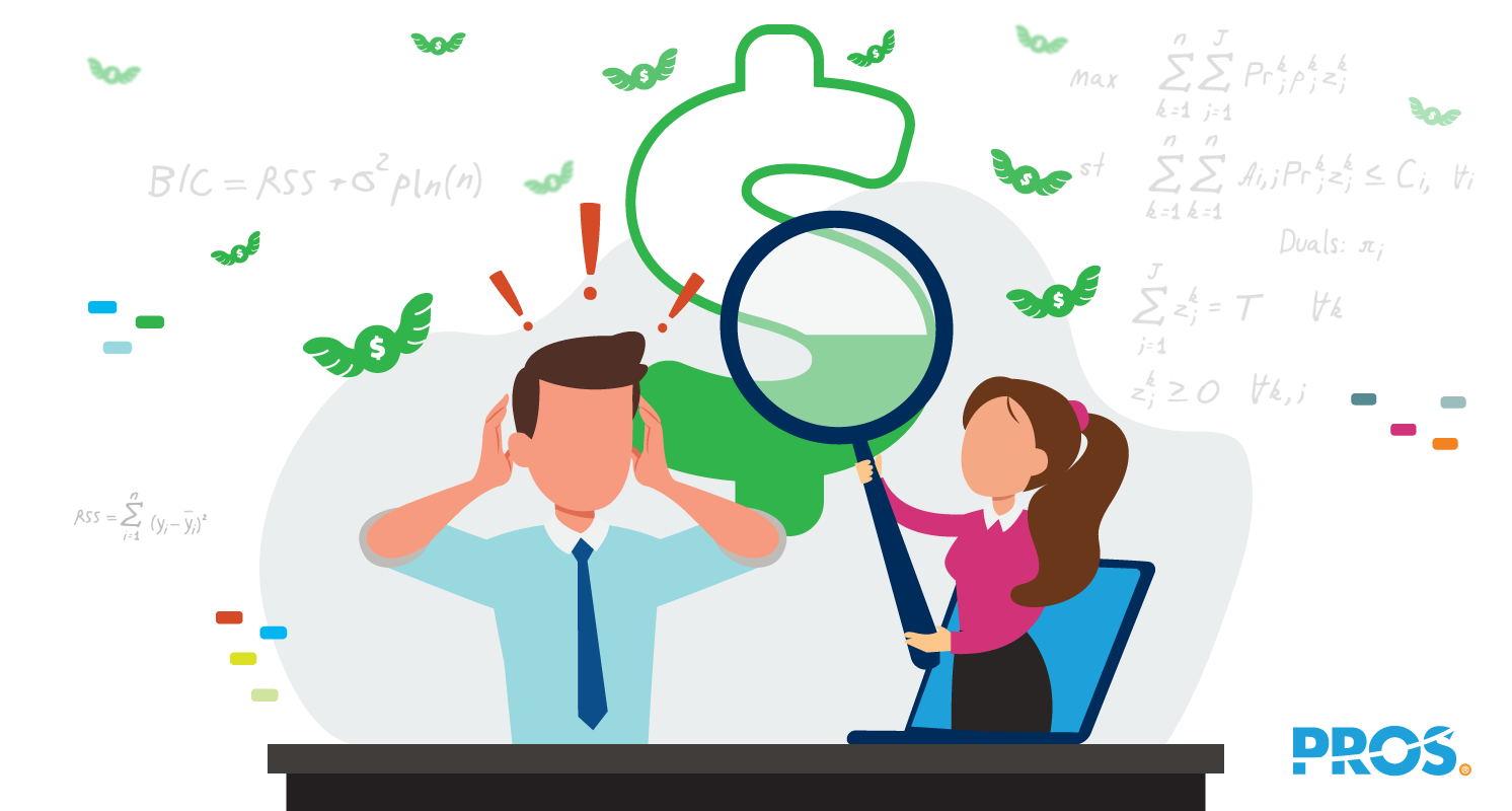 Vector illustration depicting a stressed out sales team